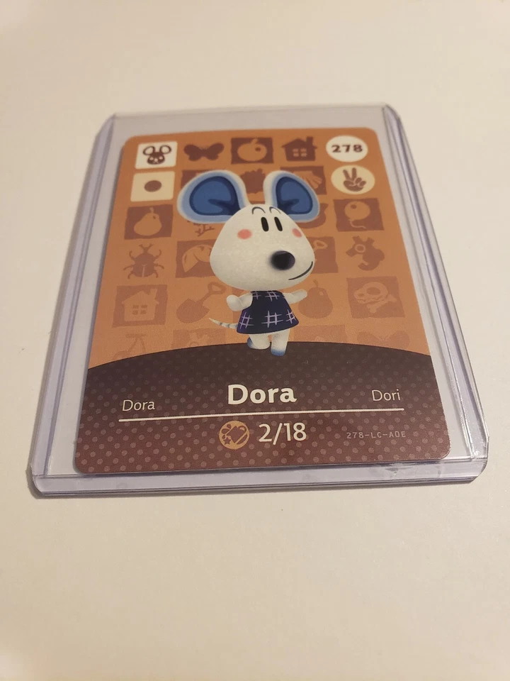 NINTENDO !SUPER SALE! Dora # 278 Animal Crossing Amiibo Card AUTHENTIC Series 3 NEW!