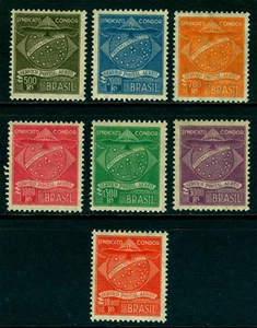 BRAZIL 1927 AIRMAIL - Condor set(1st print) 500r-10000r Scott 1CL1-1CL7 mint MNH - Picture 1 of 1