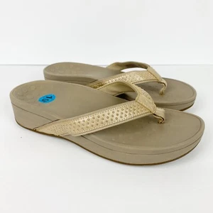 Chanclas Vionic para mujer talla 10 cuero arenas 380 Pacific Kehoe tangas informales - Imagen 1 de 8