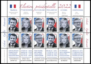 PRES22-1FD: Political Thumbnail Sheet PRESIDENTIAL FRANCE 2022 - 1st ROUND - Picture 1 of 1