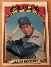 1972 Topps Glenn Beckert Baseball Card 45 Chicago Cubs 2nd Base Low-To-Mid-Grade