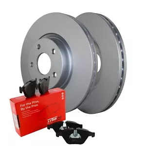 Front Brake Kit 300mm Disc Rotors and TRW Pro Low-Met Pads For Ford C-Max Escape - Picture 1 of 8