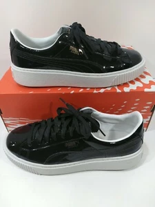 [363314-03] Womens Puma Basket Platform Patent - Navy Sneaker Men's  Size 8... - Picture 1 of 9