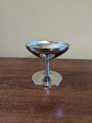 Mepra Stainless Steel Dessert Ice Cream Cups INOX 18/8 Made in Italy Rare HTF - Image 1 of 3