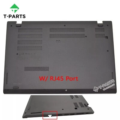 5CB0Z69221 For Lenovo Thinkpad L15 Gen 2 Lower Bottom Case Base Cover RJ45 Port - Image 1 of 4