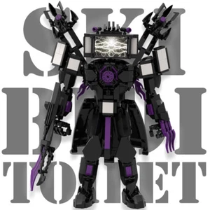 Skibidi &Toilet Flashing Lights Edition Titan TV King Model Building Blocks Toys - Picture 1 of 7