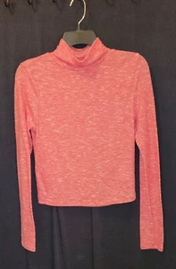 SO Girls Size Youth M, Red & White, Long Sleeve, Mock Neck Top/Sweater - Picture 1 of 3