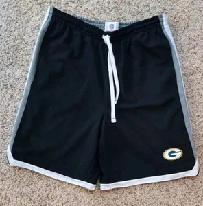Green Bay Packers NFL Men's Reversible Black/Gray Shorts!! Size XL!! Drawstring! - Picture 1 of 7