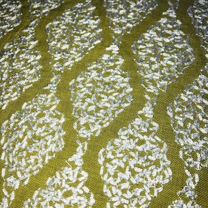 Sanderson Curtain Fabric BERNWOOD CITRUS 3.5m Embroidered Linen Design 350cm - Picture 1 of 11