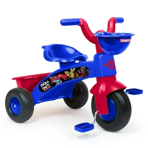 Triciclo Transformers Niño Pequeño con Cesta, Fácil Pedal Primer Paseo Bicicleta para Niños Foto 1 de 3