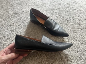 Franco Sarto Topaz Size 7 Leather Pointed Toe Flats Loafer Slip-On - Picture 1 of 5