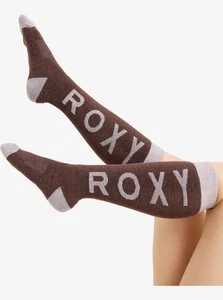 Socks  LOGO Roxy Shred Time snowboard ski Chaussettes Femme women S / M size - Picture 1 of 3