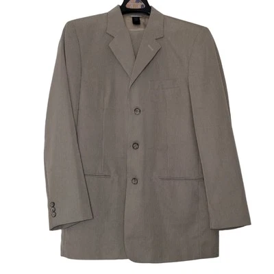 men's claiborne modal blend striped suit - Image 1 of 4