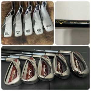 Set of 5 Callaway Diablo Edge Iron 5, 7, 8, 9 PW Graphite R Flex Left-Handed - Picture 1 of 14