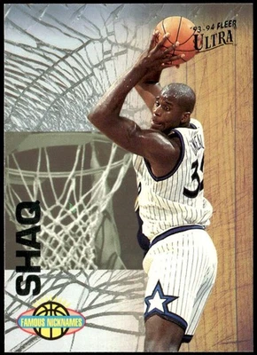 1993-94 Ultra #13 Shaquille O'Neal apodos famosos E1 Foto 1 de 2