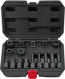 BILITOOLS 16-Piece Impact Brake Caliper Socket Set, 1/2" Drive One Size - Picture 1 of 7