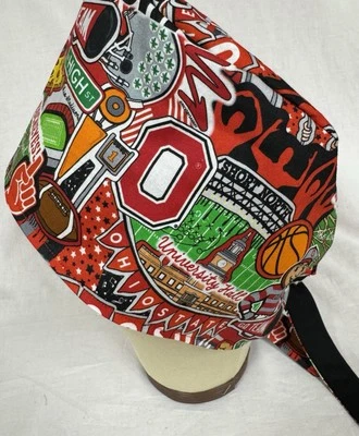 Men/Women Surgical Scrub Cap Lined Ohio  100% Cotton - Image 1 of 3