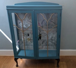 Vintage & Retro Upcycled Cocktail Cabinet/Sideboard In Peacock Green - Picture 1 of 4