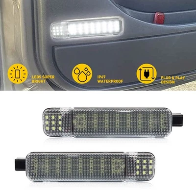 Luces LED de cortesía Yukon para puerta suburbana Chevrolet Silverado GMC Sierra 2 piezas Foto 1 de 4