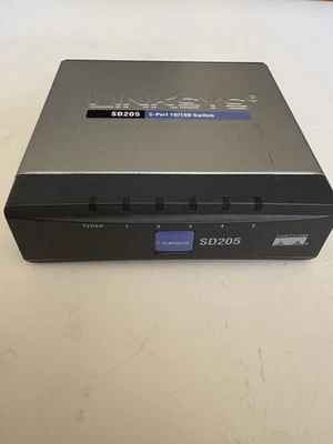 Cisco Linksys SD205 v2 5-Port 10/100 Network Switch 10/100 OEM Power Supply - Image 1 of 4