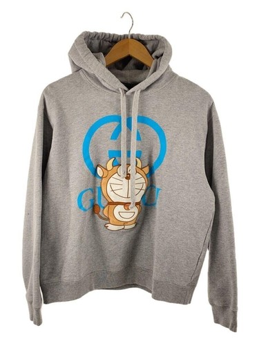 Gucci felpa con cappuccio S cotone grigio usata