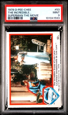 1978 O-PEE-CHEE OPC #53 Incredible Lois Lane Superman The Movie PSA 9 MINT POP 2 - Image 1 of 2