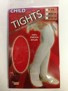 Economy Forum Girl's Size 8-10 (Medium) Red Full Footed Tights - Picture 1 of 1