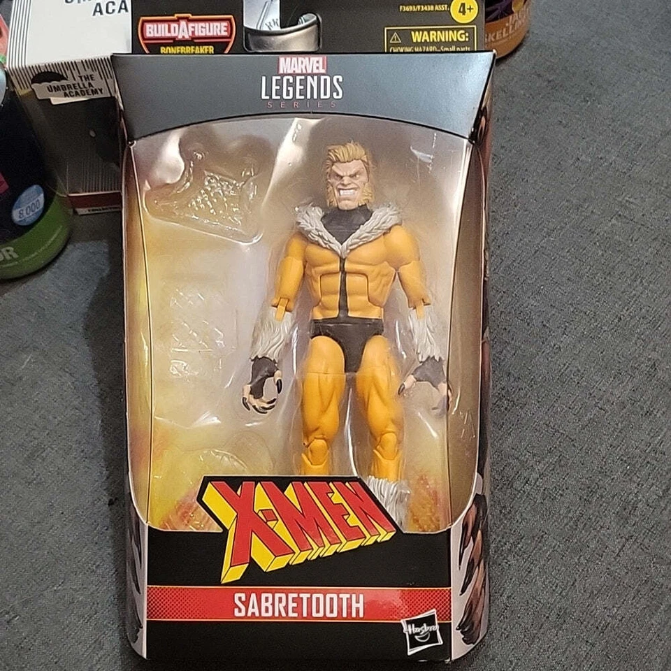 Opened no BUild a figure part x-men sabretooth marvel legends figure - Image 1 of 4