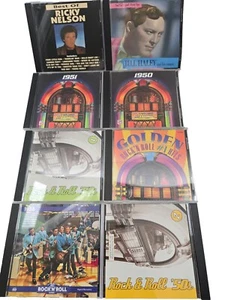 Set Of 8 Cd's Number 1 Hits Rock & Roll '50s Ricky Nelson, Bill Harley, and More - Picture 1 of 19
