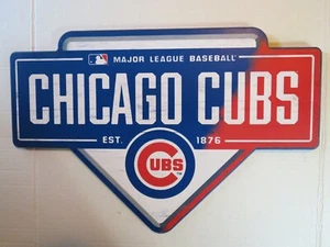 MLB Chicago Cubs Base Wooden Hanging Sign - Picture 1 of 4