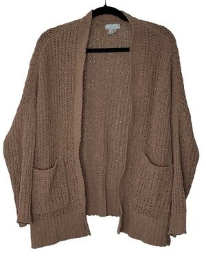 Cárdigan Suéter Sky And Sparrow Mujer Pequeño Marrón De Gran Tamaño Acogedor Exterior Foto 1 de 4