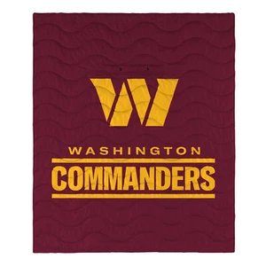FOCO NFL Washington Commanders Exclusive Outdoor Wearable Big Logo Blanket - Picture 1 of 5