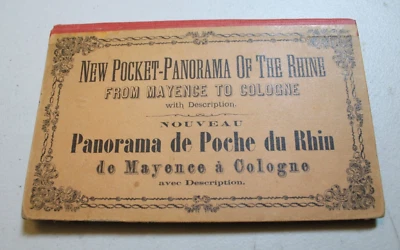 c1867 NEW POCKET-PANORAMA OF THE RHINE RIVER, from Mayence to Cologne/VERY SCARE - Image 1 of 4