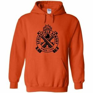 Springfield Armory Black Logo Hoodie Sweatshirt 2nd Amendment Pro Gun Rights New