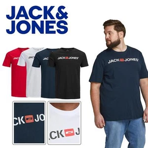 Jack & Jones Men's Big & Tall T-shirts O-Neck Short Sleeve Tee Plus Size - Picture 1 of 24