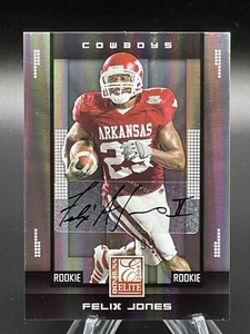 2008 DONRUSS FELIX JONES ELITE AUTOGRAPH ROOKIE CARD 160/199 DALLAS COWBOYS #119