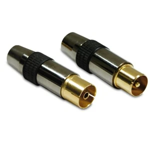 Spina TV 9,52mm schermata mas + fem (2pz.) - Foto 1 di 1