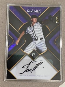 2023 Wild Card Auto Mania Jack Kochanowicz Purple Rainbow Board Parallel #'d/25