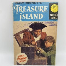 1964 Walt Disney's TREASURE ISLAND Golden Token Book Comic SUPER MAG - RARE