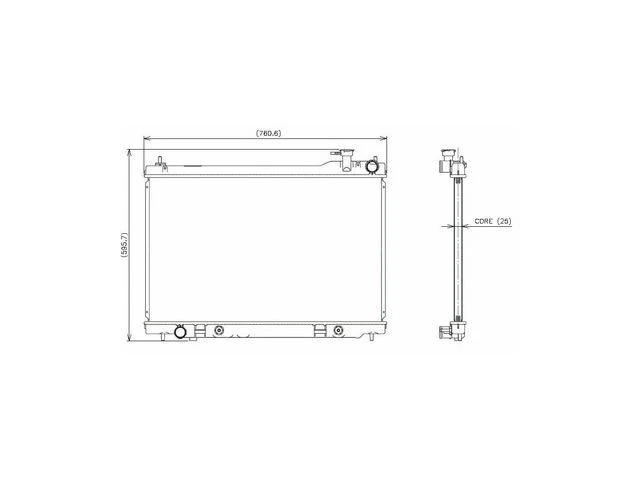 Radiador Denso 87KD17J compatible con radiador Infiniti FX35 2003-2008 3,5 L V6 Foto 1 de 1