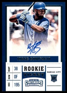2017 Panini Contenders #16 Jorge Bonifacio Rookie Autograph - Bild 1 von 4
