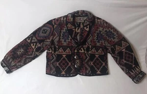 Don't Mess With Texas Jacket Blazer Western Aztec Southwestern Large - Picture 1 of 6