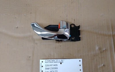 2005 HYUNDAI SANTA FE FRONT RIGHT CHROME INNER DOOR HANDLE   #230069 Foto 1 de 4