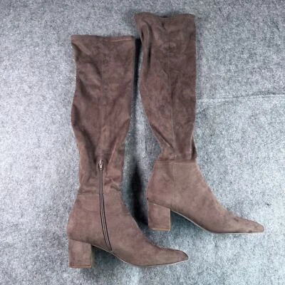 Steve Madden Women's 8.5 Brinkley Over the Knee Stretch Tan Suede Boots  - Image 1 of 4