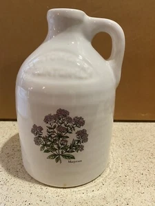 Vintage Harris Pottery Chicago Jug Ceramic Clinton China Marjoram Plant - Picture 1 of 9