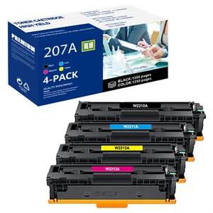 NO Chip Toner für HP 207A/207X Color LaserJet Pro MFP M283 fdw M283 fdn M255 dw - Bild 1 von 15
