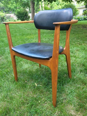 Vintage Danish Modern Mid Century Lounge Chair Adrian Pearsall Style Cover
