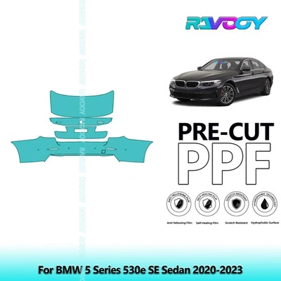Kit PPF de protección de pintura precortada para BMW Serie 5 530e SE Sedán 2020-2023 Foto 1 de 4