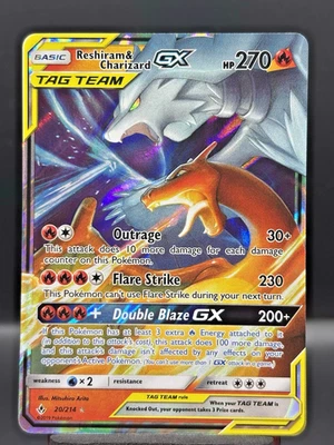 Pokémon TCG - Reshiram & Charizard Tag Team GX 20/214 Unbroken Bonds NM - Image 1 of 4