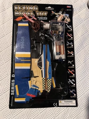 Vintage Flying Model Toy Rubber Powered Plane Kit Series D Dr Danny Li - Image 1 of 4